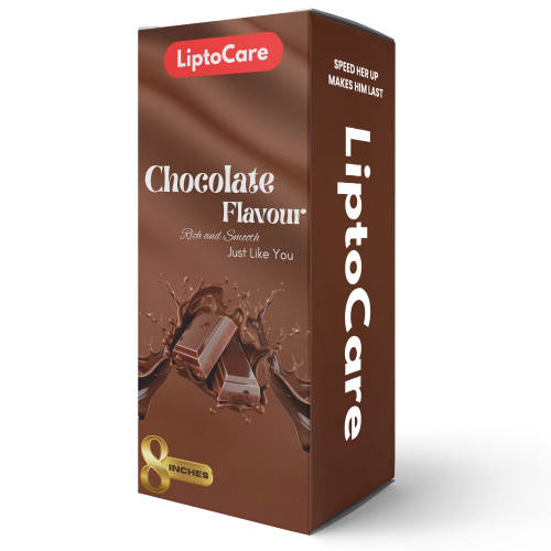 LiptoCare Chocolate Flavour 8 Inch Dildo