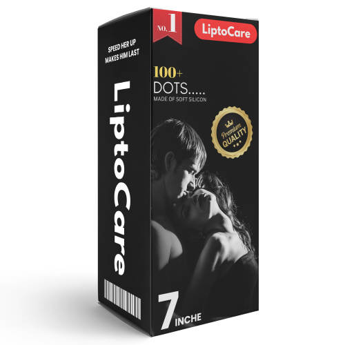LiptoCare 100 Dots 7 Inch Pleasure Condom